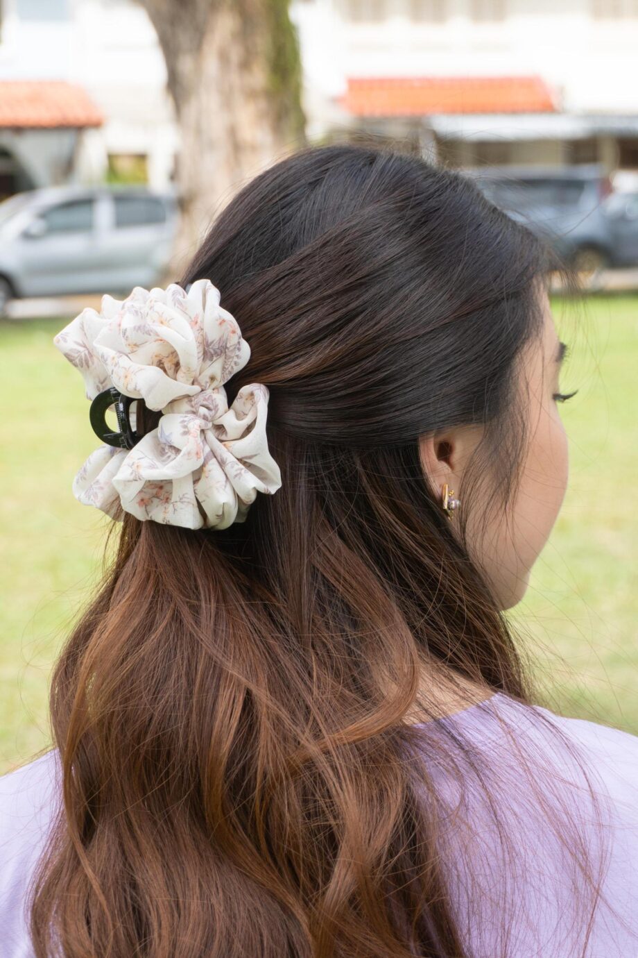 Ruffle Bloom Hair Clip