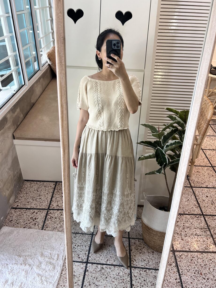 Knit Short-Sleeve Top