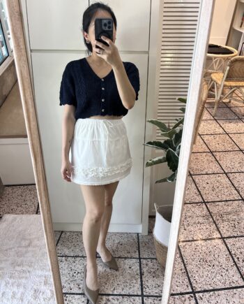Ruffled High-Waisted Mini Skirt