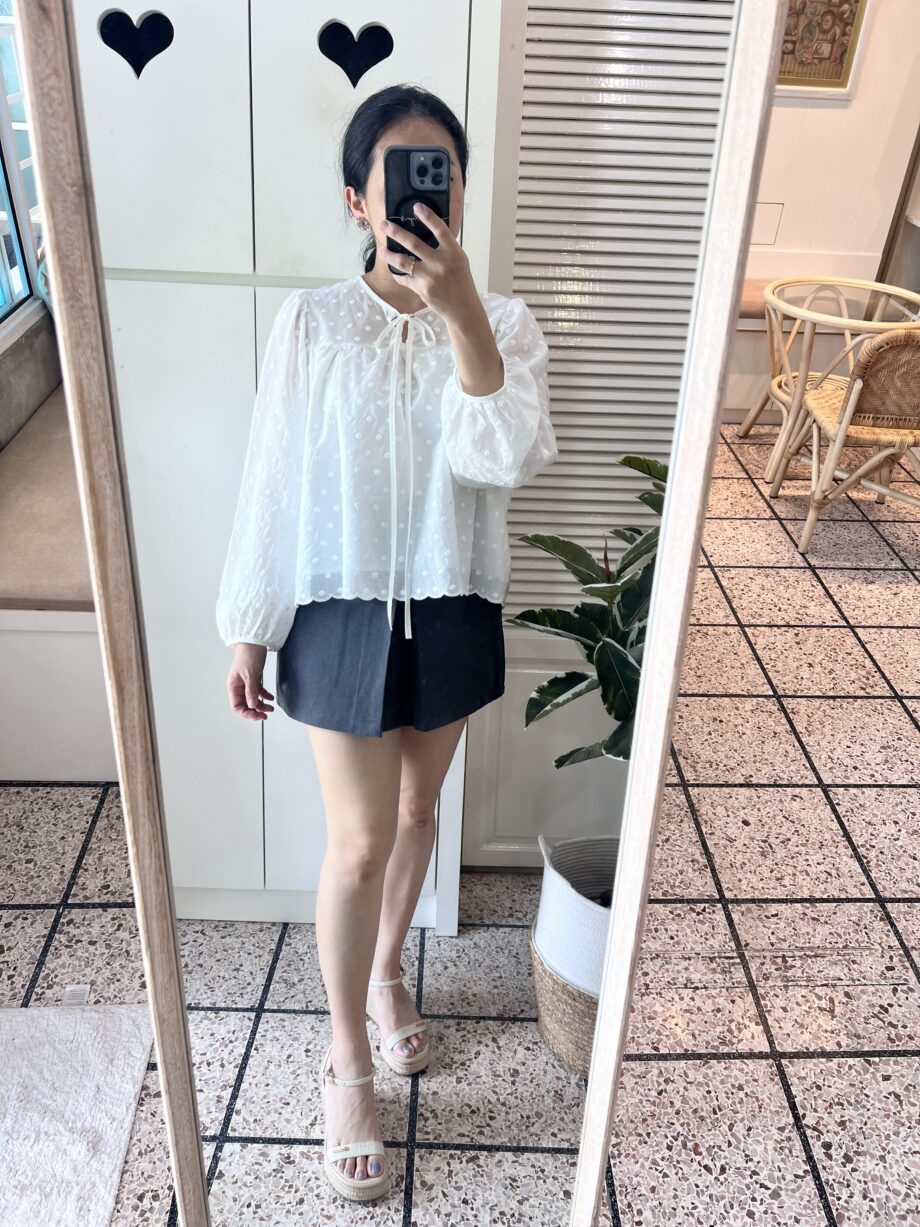 High-Waisted Pleated Skirt