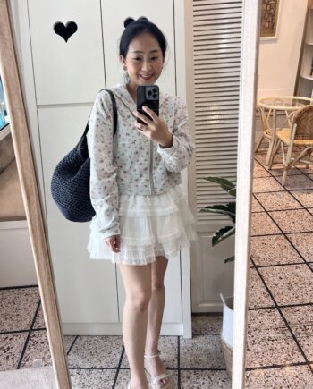 Lace Tiered Mini Skirt