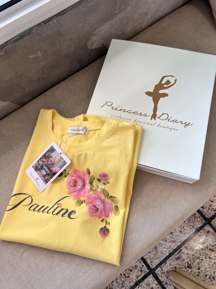 Custom Made Folk Art Design T-Shirt