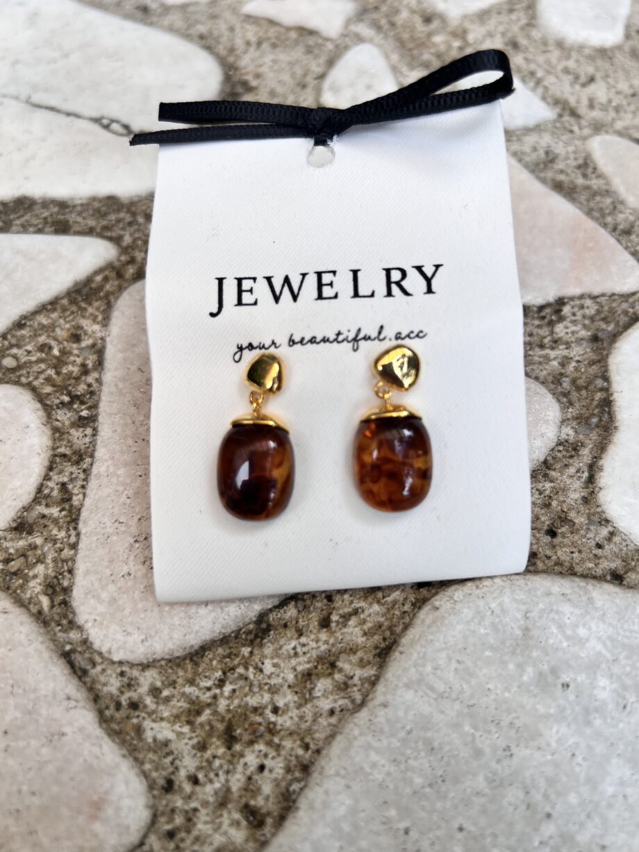 Gold Accent Elegant Earrings